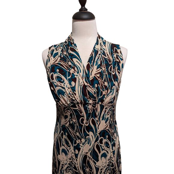 Perseption Sleeveless Faux Wrap Dress Size Petite L - Picture 2 of 4